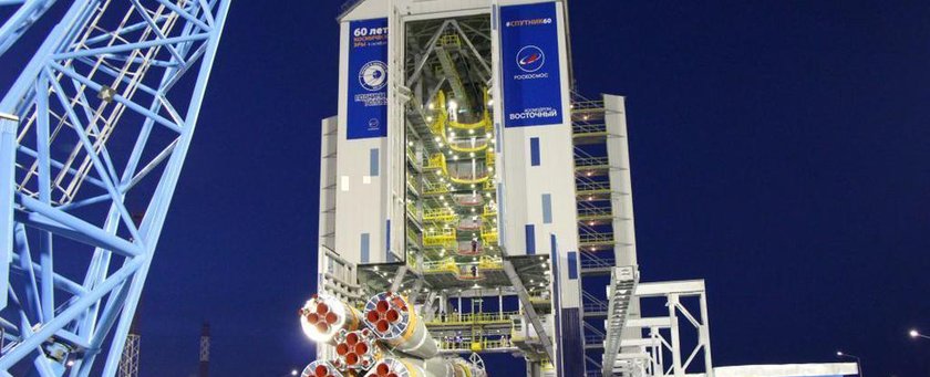 РКН «Союз-2.1а» вывезена на стартовый комплекс космодрома Восточный а по трассе полёта развёрнуты измерительные пункты