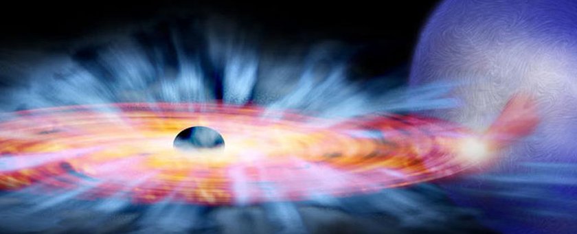 Новости космоса: Магнитные поля помогают черным дырам выталкивать вещество.