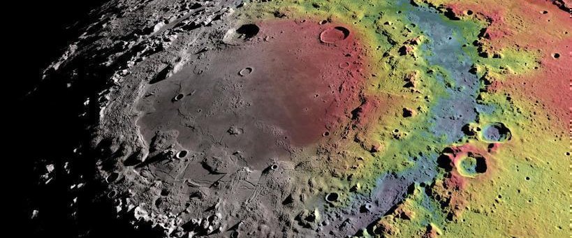 Лунный ударный кратер "Море Восточное" (1440х1800)